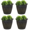 thumbnail image 1 of Sunnydaze Anjelica 24" x 24" x 20" Round Sable Polyresin Outdoor Planter Pot 4-Count, 1 of 15