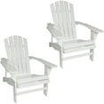 thumbnail image 1 of Sunnydaze Charred Fir Adirondack Chair - Set of 2, White, 1 of 7