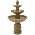 thumbnail image 1 of Sunnydaze Classic Tulip Traditional Garden Stone Finish Polystone 3-Tier Outdoor Water Fountain, 1 of 16