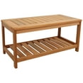 thumbnail image 1 of Sunnydaze Contemporary Rectangular Meranti Outdoor Coffee Table, 1 of 7