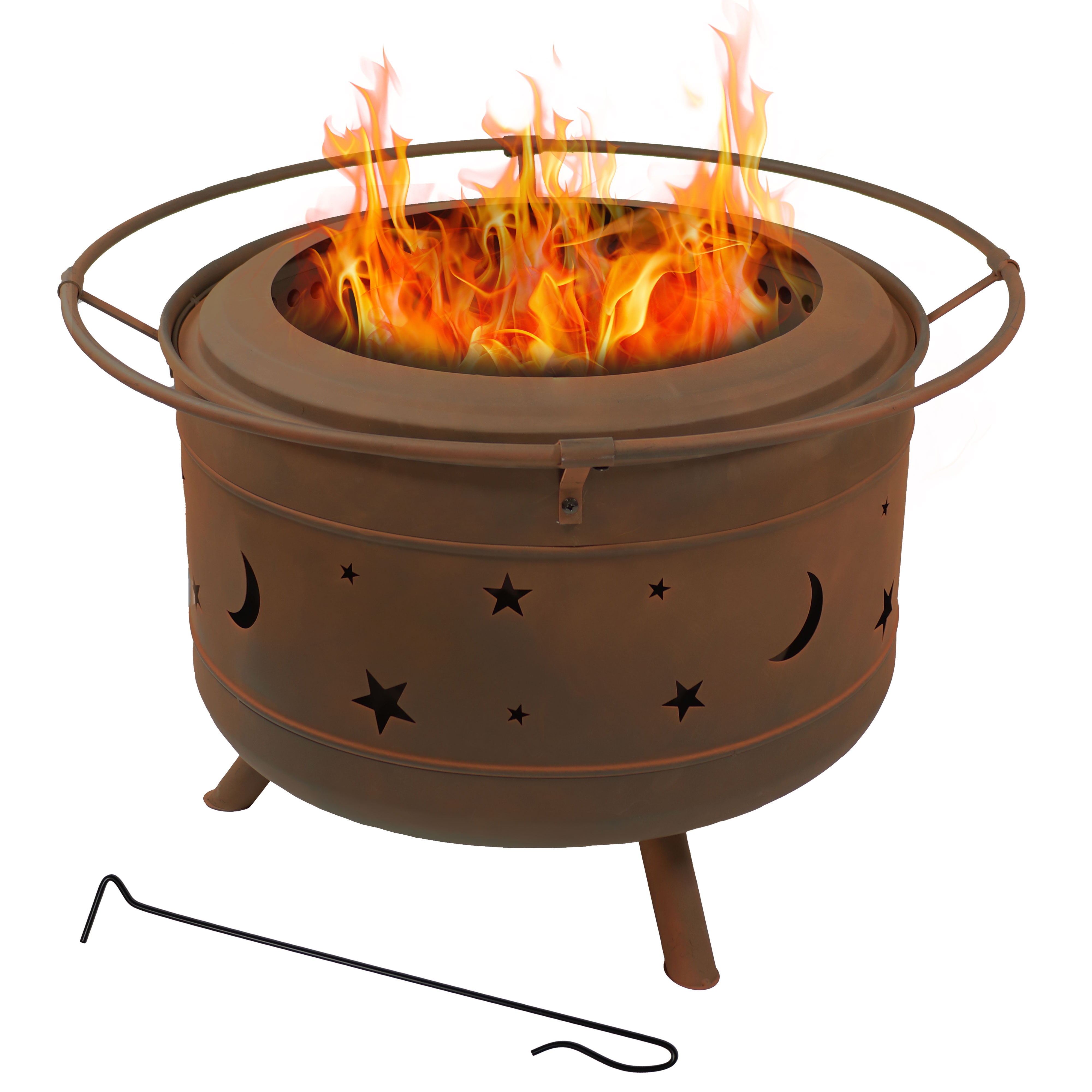 Sunnydaze Cosmic Outdoor WoodBurning Steel Smokeless Fire Pit for the