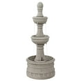 thumbnail image 1 of Sunnydaze Cyprus Gray Traditional Polyresin 3-Tier Outdoor Water Fountain, 1 of 12