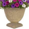 thumbnail image 1 of Sunnydaze Darcy 16" x 16" x 13" Round Beige Polyresin Outdoor Planter Pot, 1 of 16