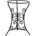thumbnail image 1 of Sunnydaze Decorative Scroll 11.5" Black Steel Outdoor Gazing Globe Stand, 1 of 6