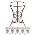 thumbnail image 1 of Sunnydaze Decorative Scroll 11.5" Bronze Steel Outdoor Gazing Globe Stand - 6ct, 1 of 13
