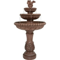 Sunnydaze Dove Pair Traditional Resin 3-Tier Outdoor Water Fountain