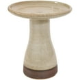 thumbnail image 1 of Sunnydaze Duo-Tone Freestanding Ceramic Outdoor Bird Bath, UV-Resistant Yam Finish, 1 of 12