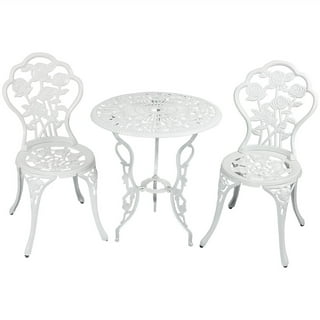 White cast iron patio deals set