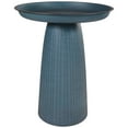 thumbnail image 1 of Sunnydaze Gleeful Garden Freestanding Metal Outdoor Bird Bath, UV-Resistant Matte Blue, 1 of 16