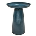 thumbnail image 1 of Sunnydaze Gleeful Garden Metal Bird Bath for Outdoors - UV-Resistant Large Bird Bath for Outside - 23-Inch - Blue Glaze, 1 of 16