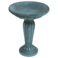 thumbnail image 1 of Sunnydaze Grecian Column Freestanding Glass Fiber Reinforced Concrete Outdoor Bird Bath, Green, 1 of 20