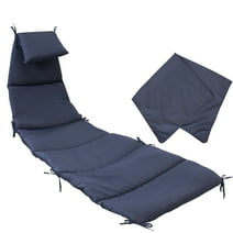 Sunnydaze Hanging Lounge Chair Replacement Cushion and Umbrella - Navy Blue
