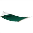 thumbnail image 1 of Sunnydaze Heavy-Duty 2-Person Quilted Designs Fabric Hammock with Spreader Bars and Detachable Pillow - 440 lb Weight Capacity - Green, 1 of 6
