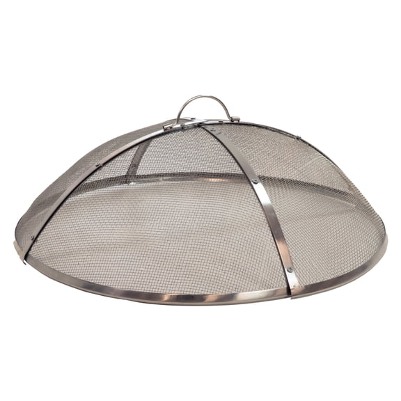 Sunnydaze Heavy-Duty 30" Round Stainless Steel Fire Pit Spark Screen