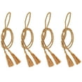 thumbnail image 1 of Sunnydaze Indoor/Outdoor Decorative Window Curtain Rope Tassel Tiebacks - 42.5" - Copper - 4pc, 1 of 7