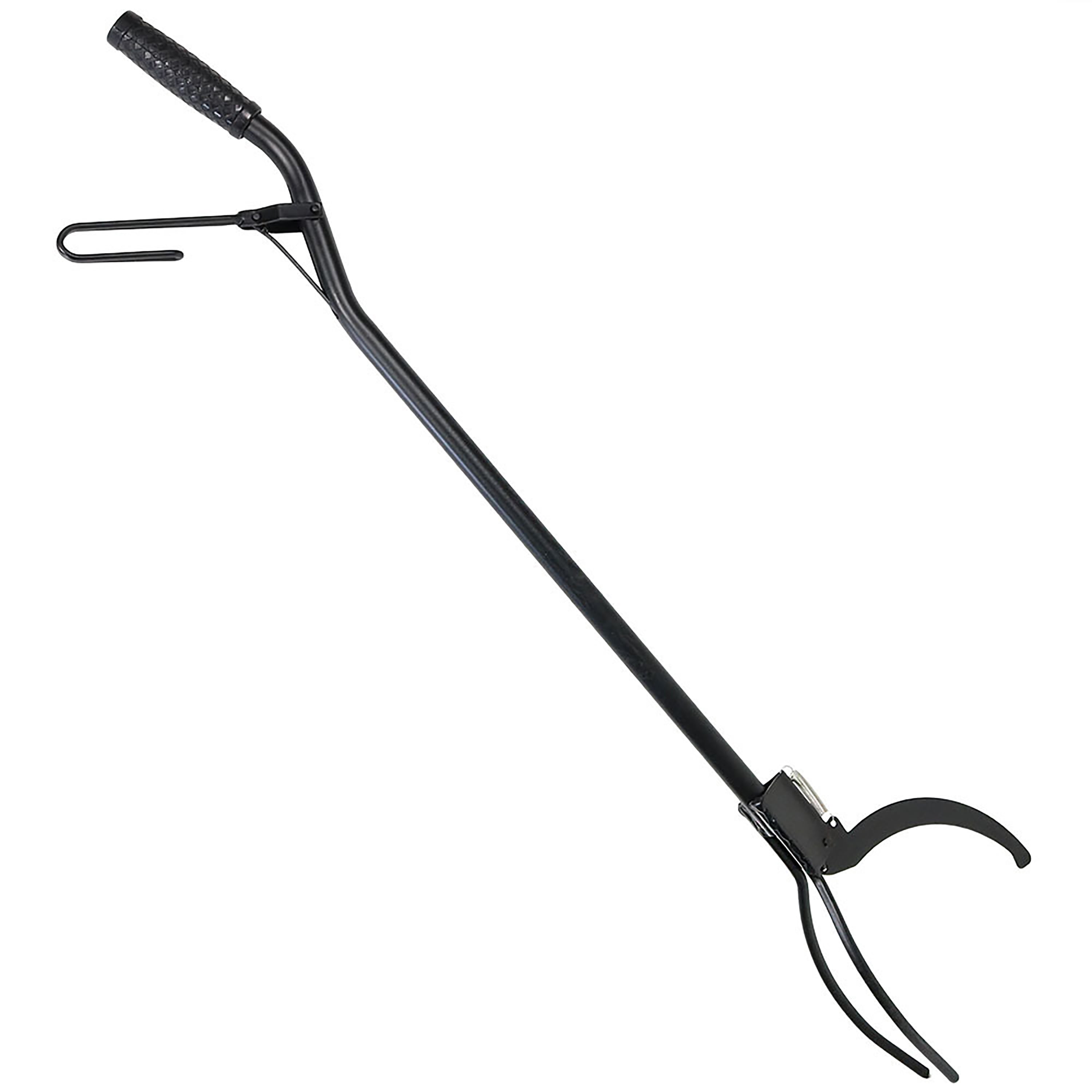 Sunnydaze Indoor/Outdoor Fireplace or Fire Pit Heavy-Duty Steel Spring  Lever Firewood Log Grabber Tool - 36 - Black - Walmart.com