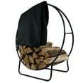 thumbnail image 1 of Sunnydaze Indoor or Outdoor Modern Powder-Coated Steel Firewood Log Hoop with PVC Cover, 1 of 16