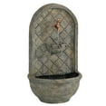 thumbnail image 1 of Sunnydaze Messina Polystone Outdoor Wall Fountain, French Limestone Finish, 1 of 8