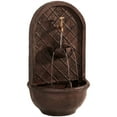 thumbnail image 1 of Sunnydaze Messina Solar Wall Fountain - 26" H - Solar Only Feature - Bronze, 1 of 9