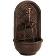 thumbnail image 1 of Sunnydaze Messina Polystone Solar Wall Fountain with Battery, Bronze Finish, 1 of 9