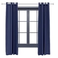thumbnail image 1 of Sunnydaze Modern 2-Piece Blue Solid Light-Filtering Indoor or Outdoor Curtain Set, 1 of 12