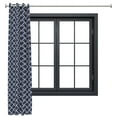 thumbnail image 1 of Sunnydaze Modern Blue Quatrefoil Light-Filtering Indoor or Outdoor Curtain, 52" x 108" (1 Panel), 1 of 12
