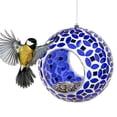 thumbnail image 1 of Sunnydaze Mosaic Glass Fly-Through Hanging Bird Feeder, 1-Cup Capacity, Lavender Mosaic, 1 of 11