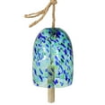 thumbnail image 1 of Sunnydaze Natural Melody 7.5" Turquoise Glass Speckled Wind Chime Bell, 1 of 9