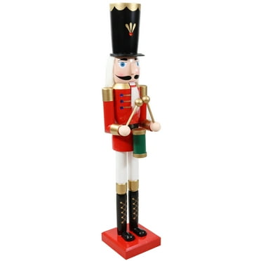 Sunnydaze Wooden Noah the Harmonious Christmas Nutcracker Statue, 35.75"