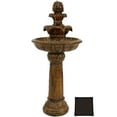 thumbnail image 1 of Sunnydaze Ornate Elegance Traditional Rustic Polyresin Solar Fountain with Battery, 1 of 7