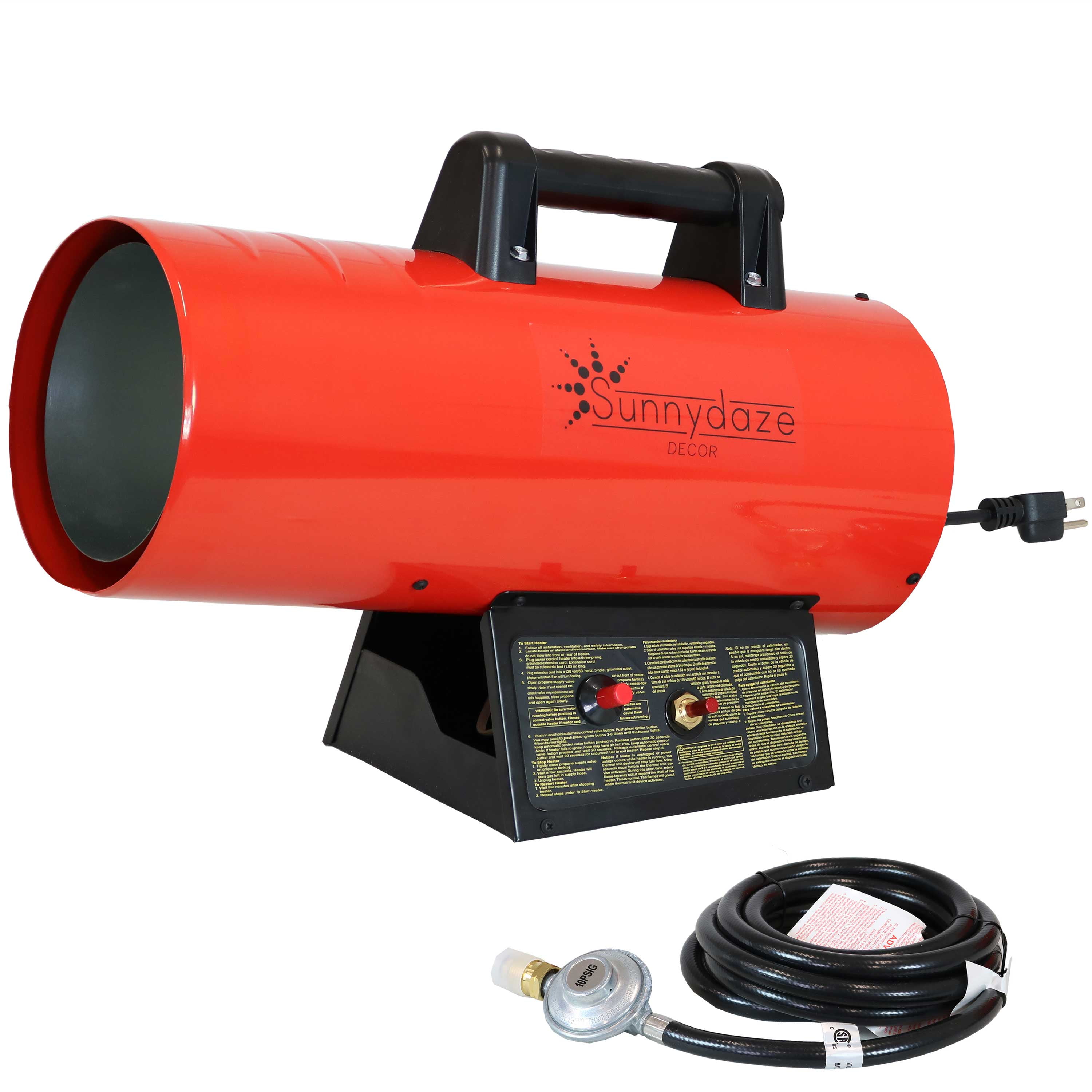 Sunnydaze Outdoor Forced Air Portable Propane Heater with AutoShutoff