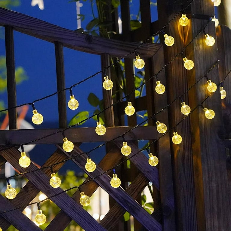 Sunnydaze 30-count White Water Drop LED Solar Powered String Lights - 20-foot Sunnydaze 30-count White Water Drop LED Solar Powered String Lights - 20-foot