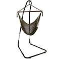 thumbnail image 1 of Sunnydaze Polyester Rope Caribbean-Style Hammock Hanging Chair with Adjustable Stand, 1 of 10
