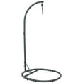 thumbnail image 1 of Sunnydaze Powder-Coated Steel Rounded Base Hanging Hammock Chair Stand - Black, 1 of 8