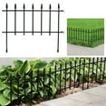 thumbnail image 1 of Sunnydaze Roman 18" x 22" Black Iron Decorative Garden Fence Panels (5 Count), 1 of 15