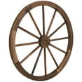thumbnail image 1 of Sunnydaze Rustic Natural Fir Wood Decorative Wagon Wheel, 1 of 6