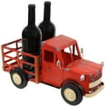 thumbnail image 1 of Sunnydaze Rustic Red Truck Metal Freestanding 4-Bottle Countertop Wine Rack, 1 of 11