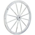 thumbnail image 1 of Sunnydaze Rustic White Fir Wood Decorative Wagon Wheel, 1 of 6