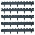 thumbnail image 1 of Sunnydaze Scalloped 7.25" x 41.75" Gray Steel Landscape Edging Border (5 Pack), 1 of 12