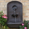 thumbnail image 1 of Sunnydaze Seaside Solar Wall Fountain, 27 Inch Tall - Multiple Options Available, 1 of 7