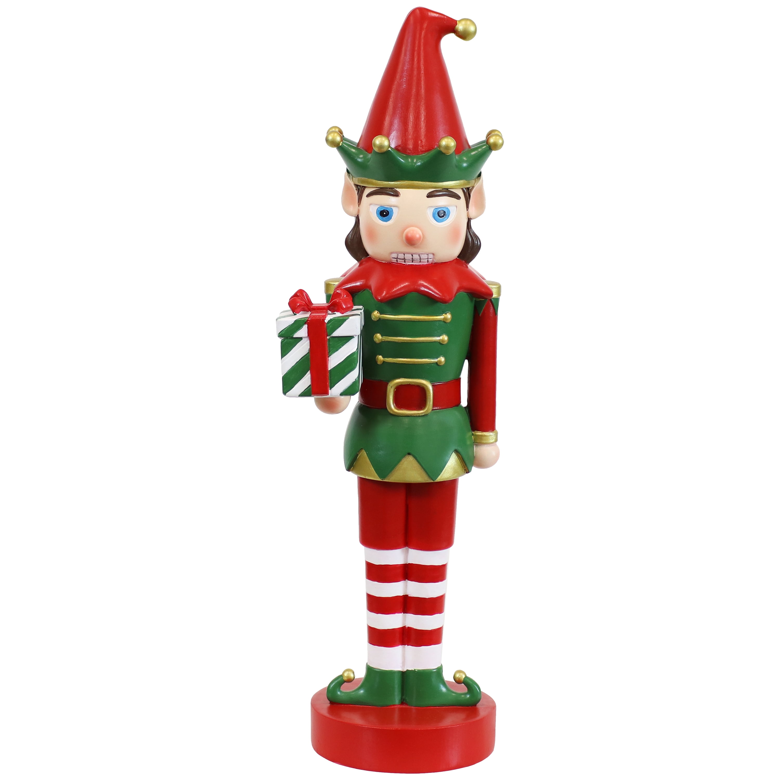 Sunnydaze Small Indoor Christmas Nutcracker Statue Jingles the Elf