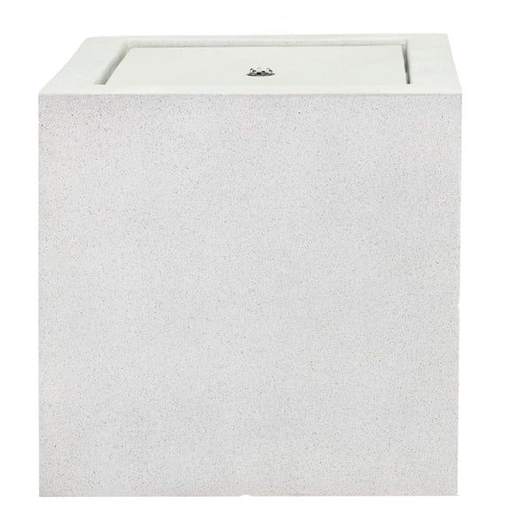 Sunnydaze Square Fog Outdoor Bubble Fountain, LED Light