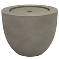thumbnail image 1 of Sunnydaze Textured Oval Gray Outdoor Bubble Fountain, LED Light, 1 of 12