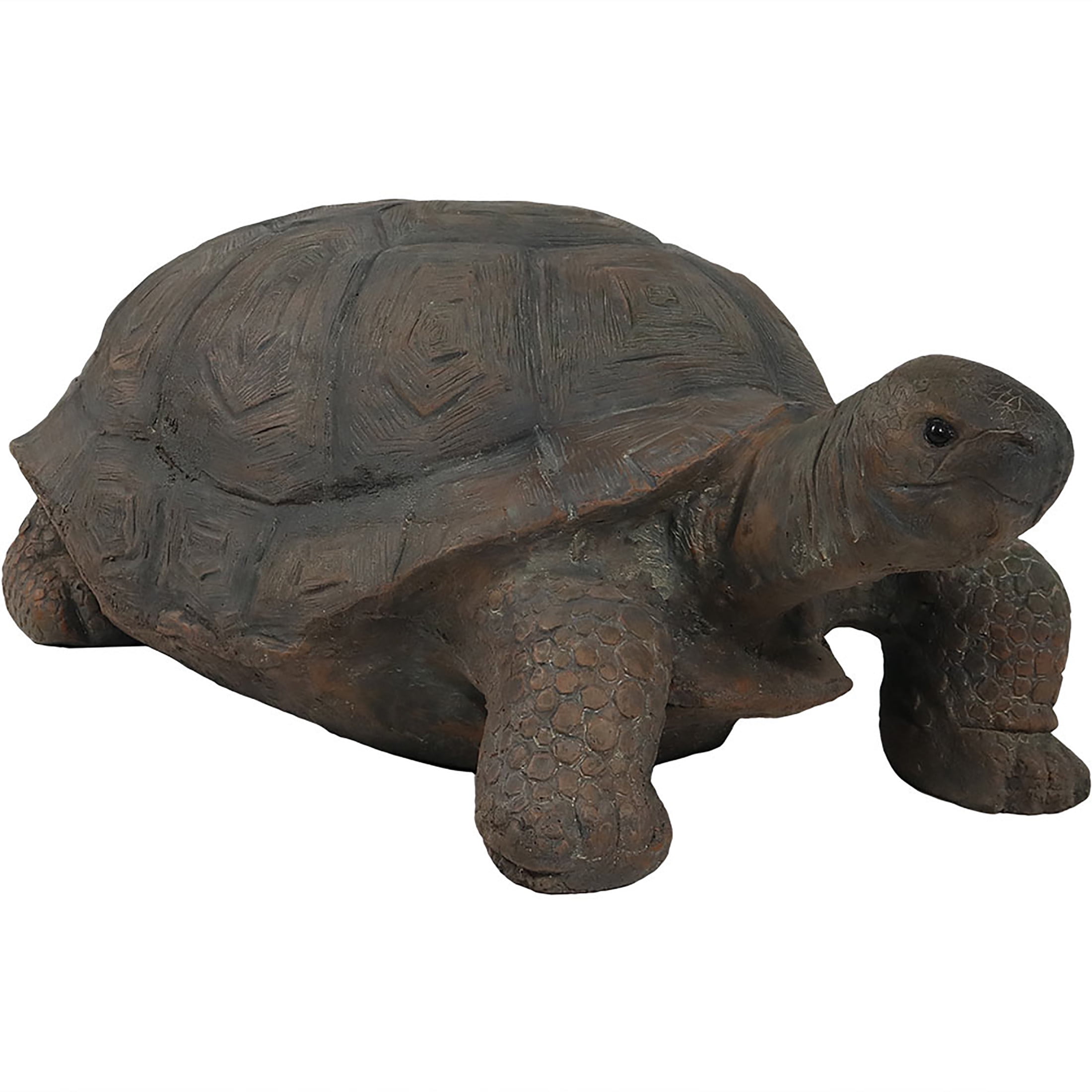 Todd the Tortoise Large Brown Poly-Concrete Garden Statue