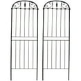 thumbnail image 1 of Sunnydaze Traditional 10.5" x 32" Black Steel Garden Trellis for Climbing Plants (2 Count), 1 of 6