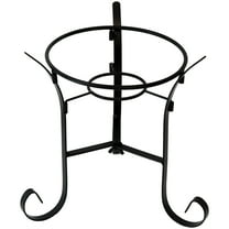 Sunnydaze Traditional 9.25" Black Steel Outdoor Gazing Globe Stand