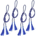 thumbnail image 1 of Sunnydaze Traditional Blue Rope Curtain Holdbacks (4 Count), 1 of 7