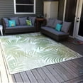 thumbnail image 1 of Sunnydaze Tropical Illusions Indoor/Outdoor Patio Area Rug in 8x11 Foot - Verdant - Weather-Resistant Polypropylene - Porch, Camping and Backyard Area Rug (8' x 10' 9"), 1 of 8