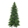 thumbnail image 1 of Sunnydaze Unlit Slim and Stately Artificial Christmas Tree 7 ft, Green, 1 of 13