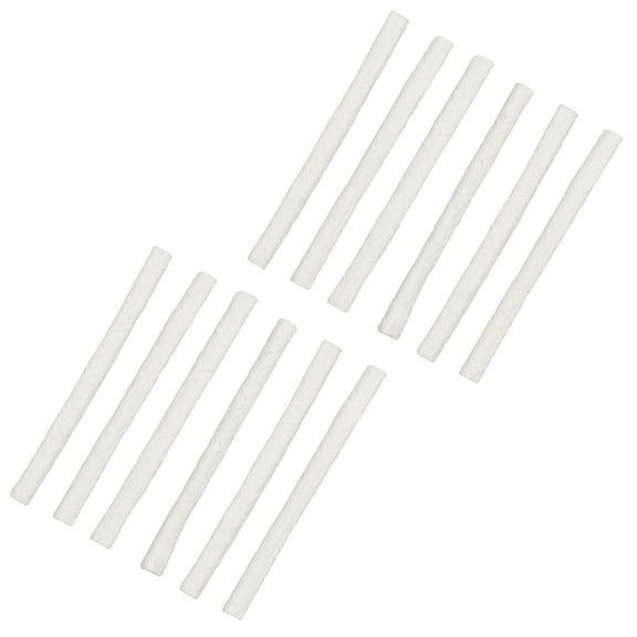 Sunnydaze White Fiberglass Outdoor Torch Wicks, 12 Count